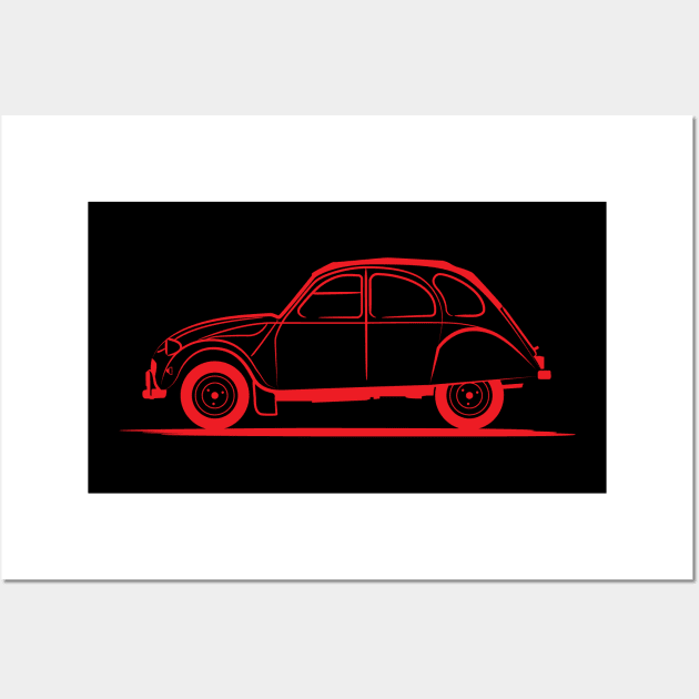 Citroen 2CV Deux Chevaux Wall Art by PauHanaDesign